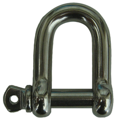 5mm A4-AISI 316 Stainless D Shackle Screw Pin BL 1200KGS