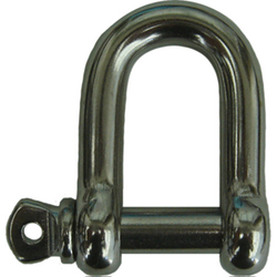 10mm A4-AISI 316 Stainless D Shackle Screw Pin BL 4500KGS
