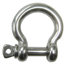 10mm A4-AISI 316 Stainless Bow Shackle Screw Pin BL 4300KGS