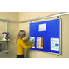 Twin Track Felt Blue Noticeboard 1200x900mm