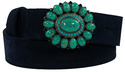 turquoise stone flower belt buckle