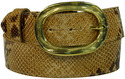solid brass oval belt buckle