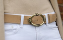 gold knot belt buckle