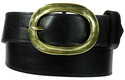 solid brass oval belt buckle