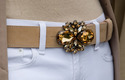topaz swarovski belt buckle