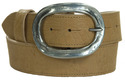 chunky silver oval belt buckle