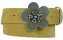daisy blue stone belt buckle