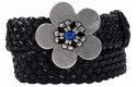 daisy blue stone belt buckle