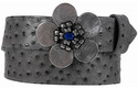 daisy blue stone belt buckle