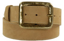 gold square belt buckle