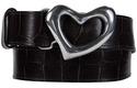 pewter heart belt buckle