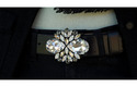 white swarovski crystal belt buckle