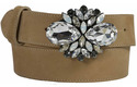 white swarovski crystal belt buckle