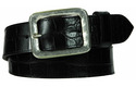 silver square belt buckle