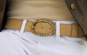 gold snakeskin belt buckle