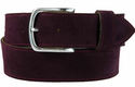 plum suede belt