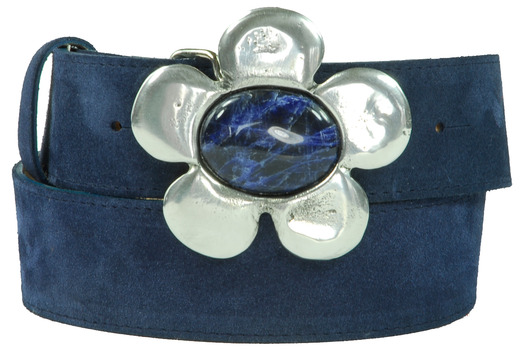 blue cosmos belt buckle
