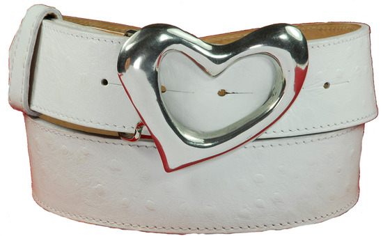 pewter heart belt buckle