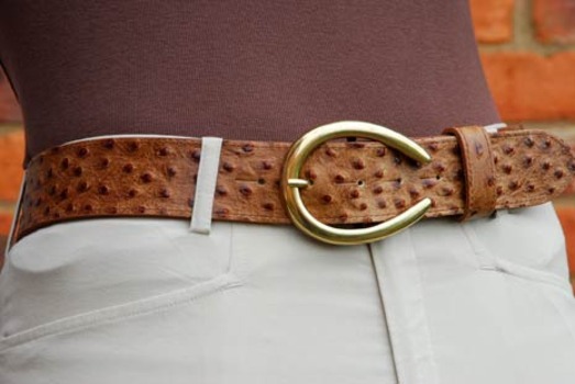 gold horseshoe belt buckle