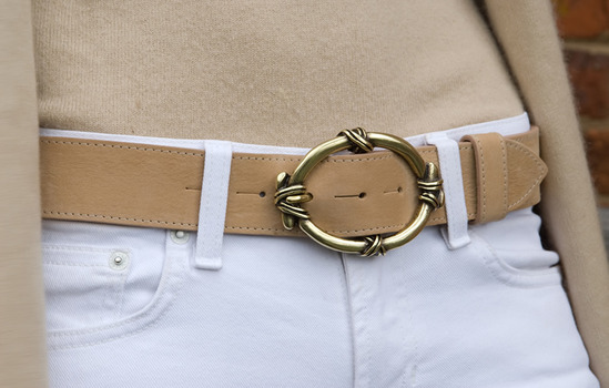 gold knot belt buckle