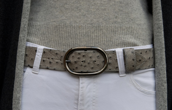 black oval buckles