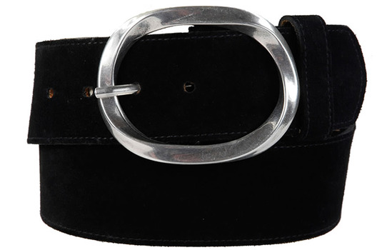 2" twisted silver belt buckle