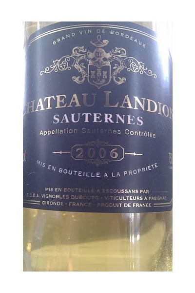 2008 Sauternes Chateau Landon