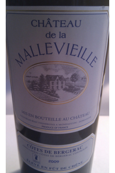 2009 Cotes de Bergerac Chateau de la Mallevielle Red