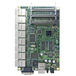 MikroTik Routerboard 493AH 680MHz CPU 128MB RAM 9 LAN 3 MiniPCI L5 PoE 28V Max