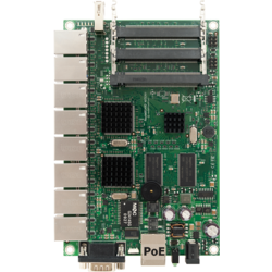 MikroTik Routerboard 493G 680MHz CPU 128MB RAM 9Gb LAN 3 MiniPCI L5 1 USB PoE 28V Max
