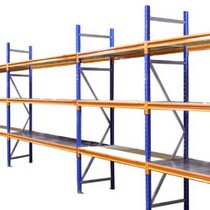 1 x 2 bay run of warehouse storage racking