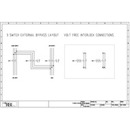 3 Phase 32A-160A External Manual Bypass Switch Layout A