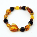 Amber & Black Bracelet B01