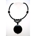 Black Agate Pendant Necklace