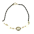 Grey & White Glass Necklace N107