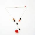 Red Bobble Necklace N57