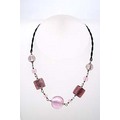Pink Glass Necklace N134