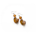 Brown Twist Earrings E120