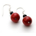 Red Natural Stone Earrings E112
