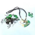 Large Heart Shape Necklace Set JS1