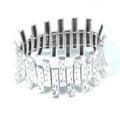 Ribbed Metal Bracelet B18