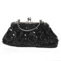 Black Beaded Vintage  Bag RB527