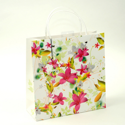 Gift Bags White Flower Print GB005