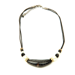 Black and Gold Necklace N114