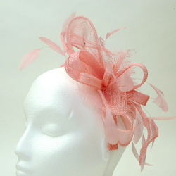 Sinamay Hair Fascinator English Rose