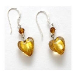 Autumn Heart Earrings E111