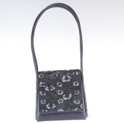 Vintage Beaded Bag Charcoal RB536
