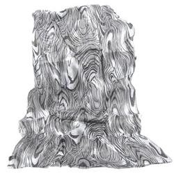 Black Silk Swirl Scarf S602