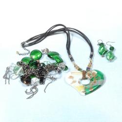 Large Heart Shape Necklace Set JS1