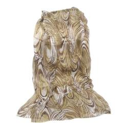 Green Silk Swirl Scarf S603